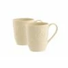 Belleek Pottery LTD Belleek Celtic Coffee Mugs, Pair