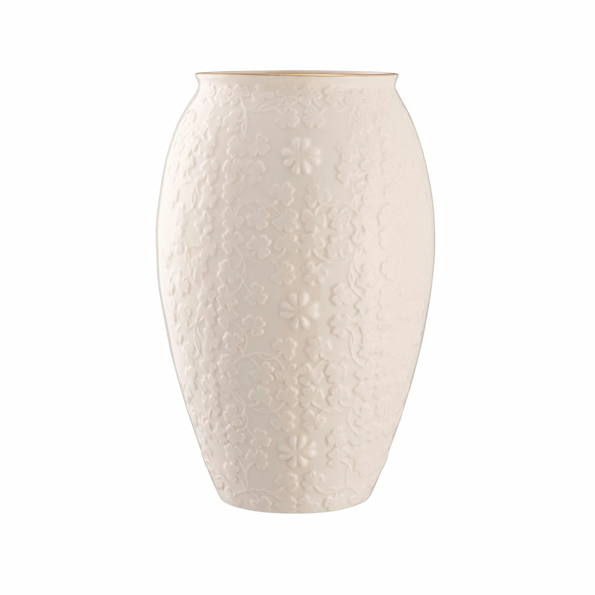 Belleek Pottery LTD Belleek 10" Field Of Shamrocks Vase 2 Belleek Pottery LTD Belleek 10" Field Of Shamrocks Vase - Image 2
