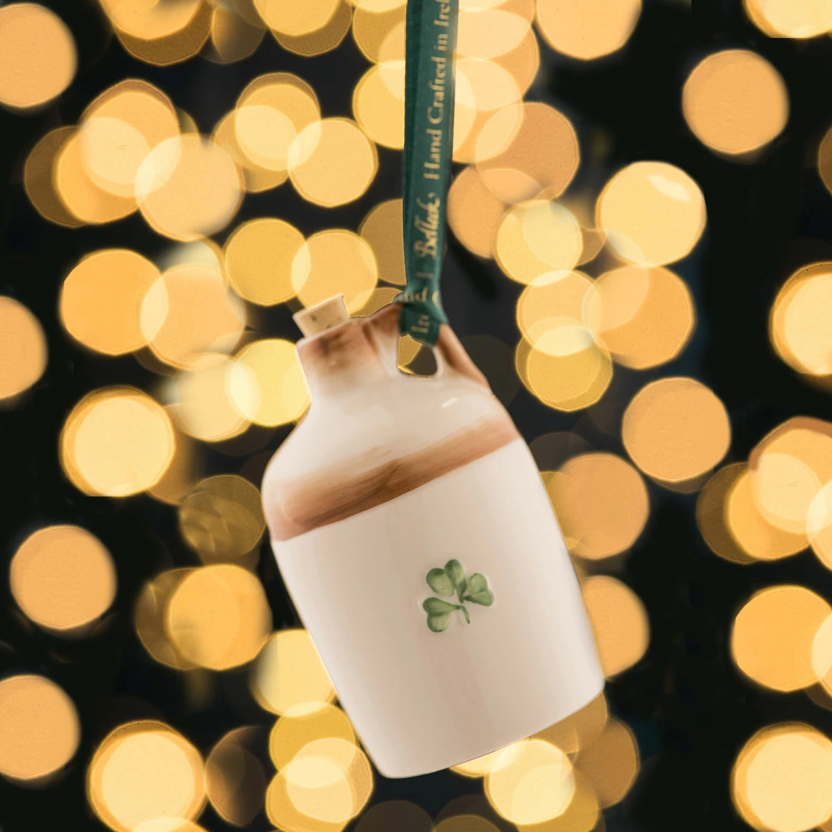 Belleek Pottery LTD Belleek Irish Jar Ornament 2 Belleek Pottery LTD Belleek Irish Jar Ornament - Image 2