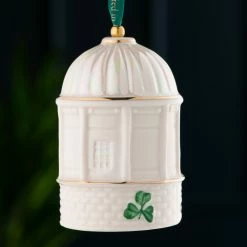 Belleek Pottery LTD Belleek Mussenden Temple Bell Ornament -Home Kitchen Shop B4681 a2