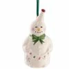 Belleek Pottery LTD Belleek China Party Snowman Hanging Ornament