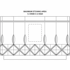 Crystal Blanc, Personalize! 8" Concerto Crystal Bowl