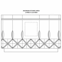 Crystal Blanc, Personalize! 8 3/4" Concerto Crystal Bowl -Home Kitchen Shop CB604 a3