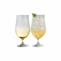 Belleek Pottery LTD Galway Erne Craft Beer, Cocktail Pair In Amber