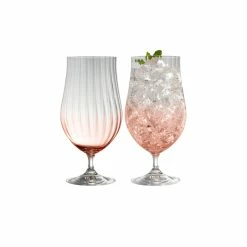 Belleek Pottery LTD Galway Erne Craft Beer, Cocktail Pair In Blush