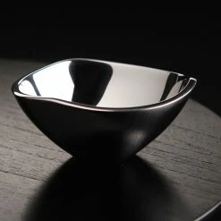 Nambe Mills, Inc. Nambe 4.5" Metal Tri-Corner Bowl 5 Nambe Mills, Inc. Nambe 4.5" Metal Tri-Corner Bowl -Home Kitchen Shop MT0809N a3