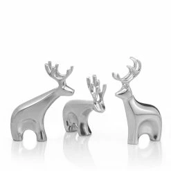 Nambe Mills, Inc. Nambe Christmas Mini Blitzen Reindeer Set
