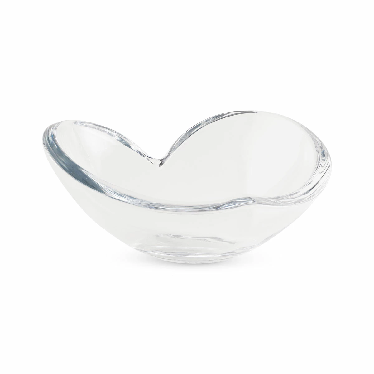 Nambe Mills, Inc. Nambe 8.5" Heart Glass Bowl 1 Nambe Mills, Inc. Nambe 8.5" Heart Glass Bowl